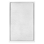 White Ripples Canvas Painting