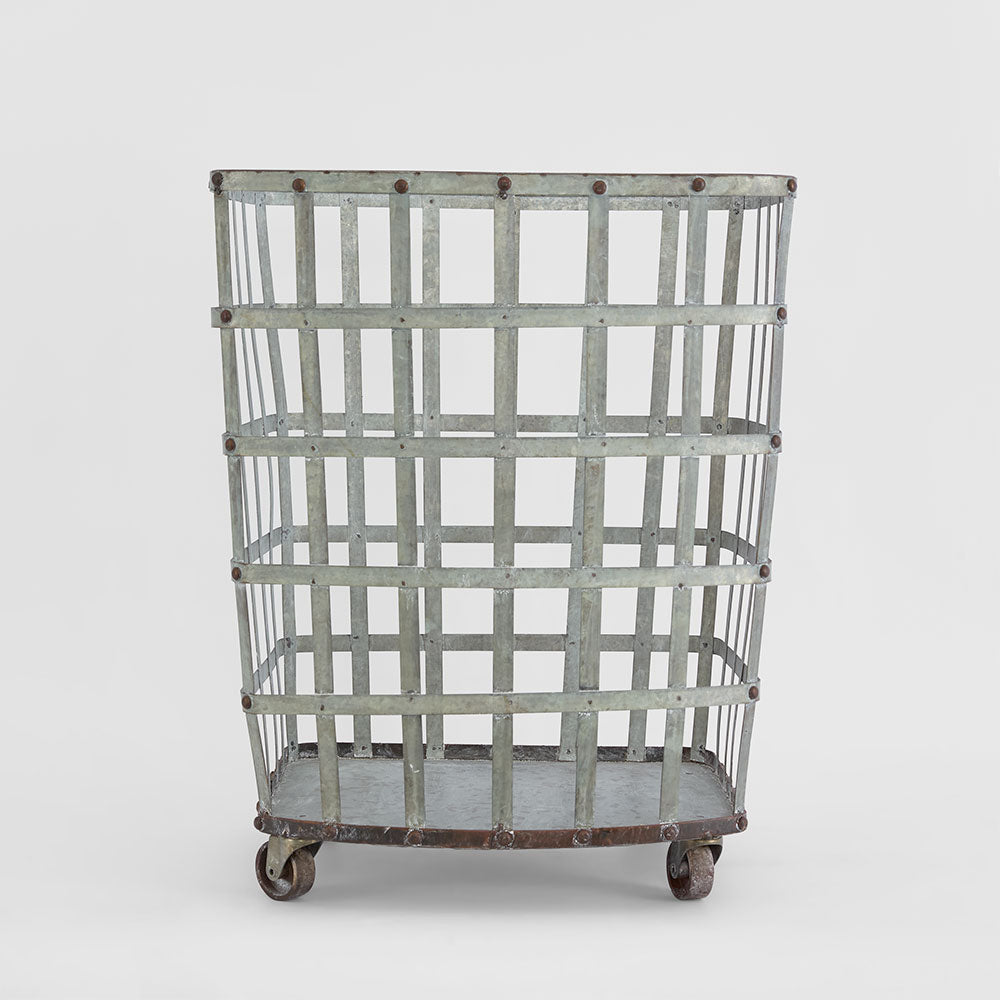 Grape Pickers Basket On Wheels